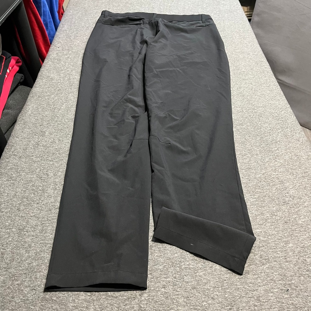 Fabletics Mens Only-Way Pant Black Stretch Tech Commuter Trousers 34x34 PT204384